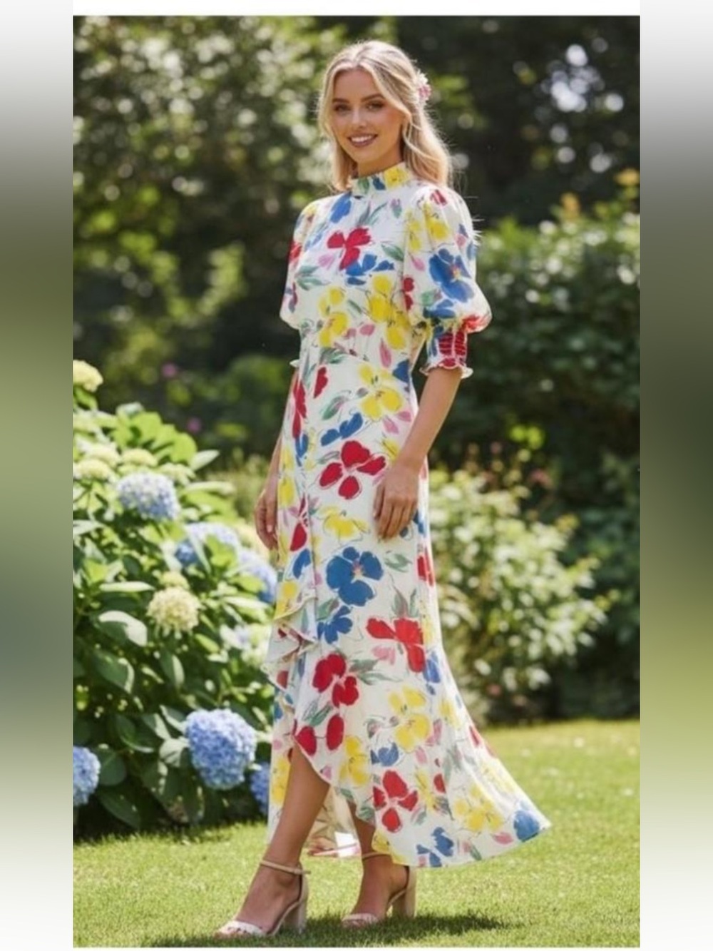 Rixo for Target Floral Ruffled Dress